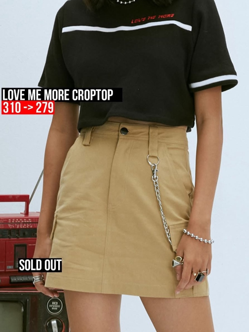 Vietnamese local brand BLMDE Tan Skirt NWT Size S